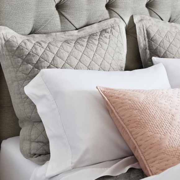 Pottery Barn Bedding Pottery Barn Euro Diamond Flax Linen Sham